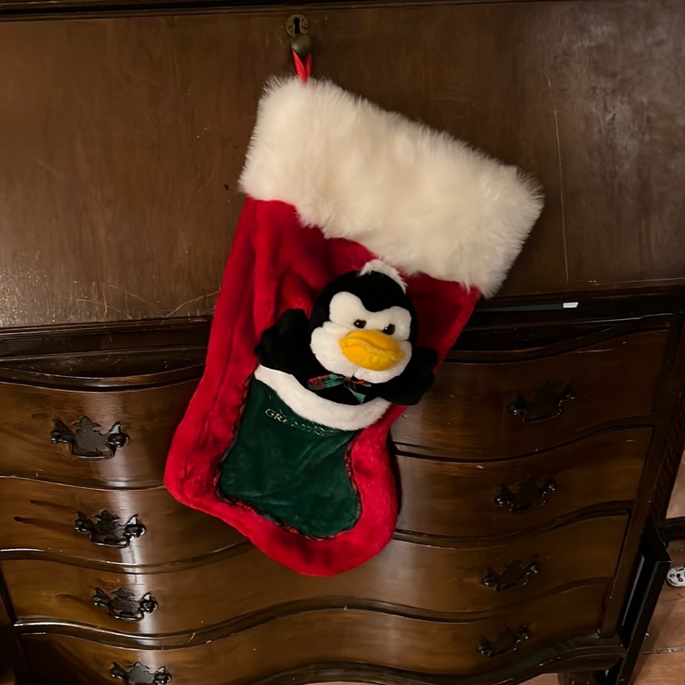 Christmas stocking-penguin